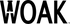 WOAK skincare logo and brand