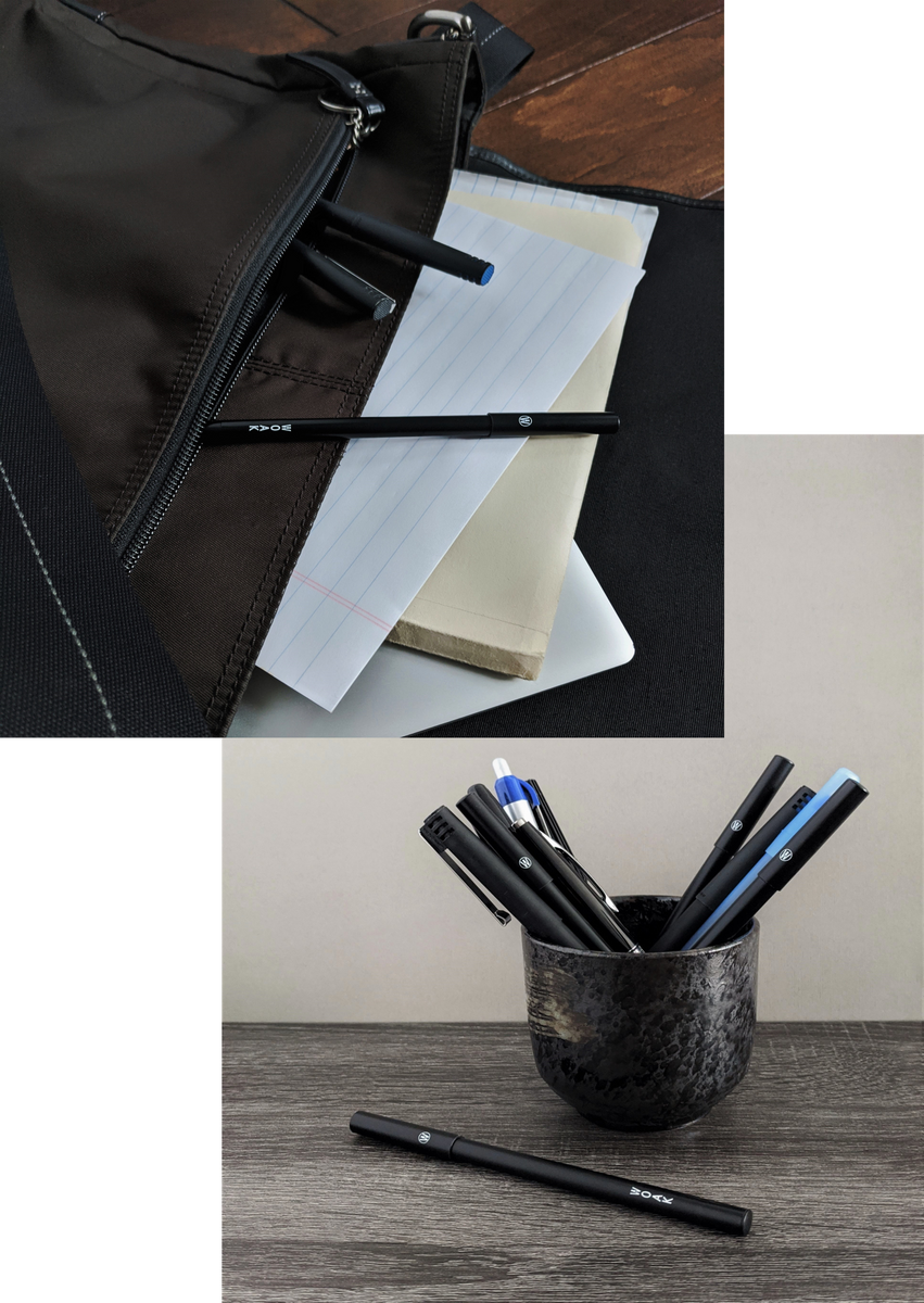 Stealth Fighter Concealer Pen for men is discreet and blends right in with office supplies or inside bookbag